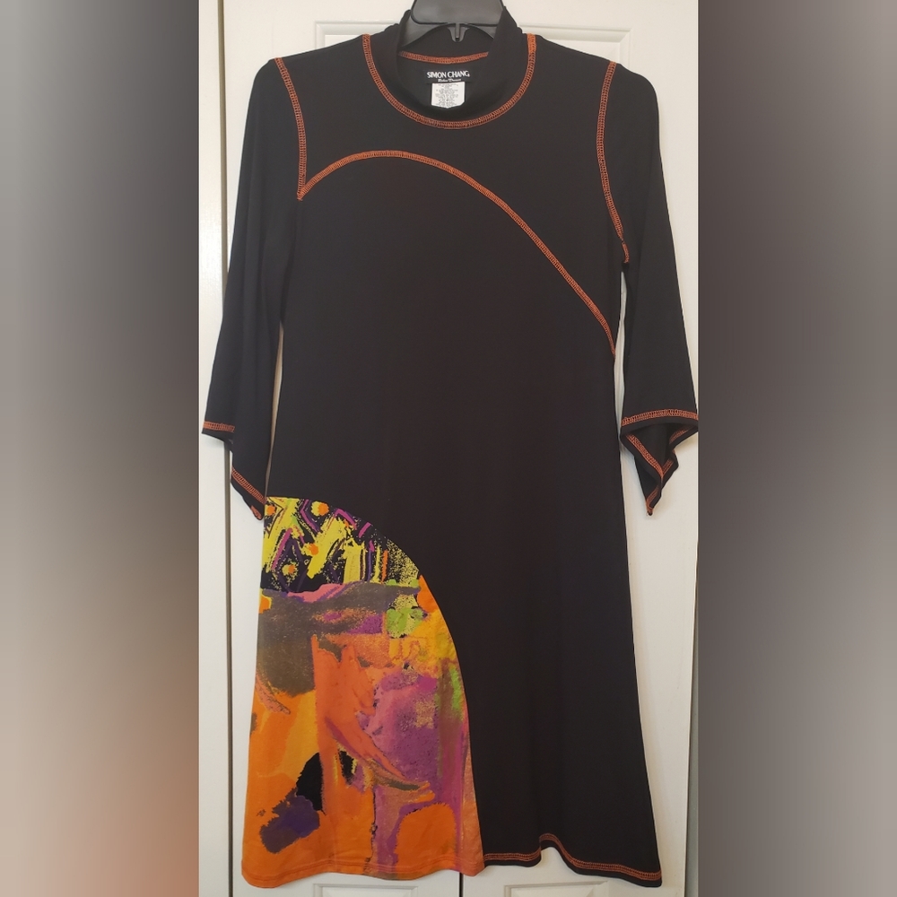 Simon Chang Black with Orange Stitching 10